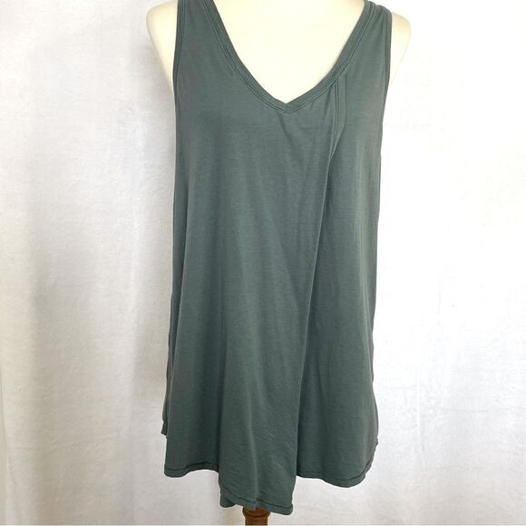 LULULEMON KNOT A PROBLEM TANK TOP TIE FRONT GRAPHITE GREEN - Picture 3 of 11